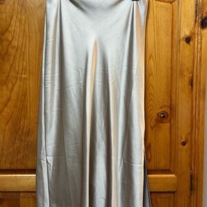 Old Navy Shimmering Champagne Gold Midi Skirt